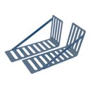 Ver imagem 1 de Suporte para Cabeceira Cama Box Par de Framer 400x80 Aço Galvanizado