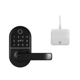 Fechadura Digital Compact Biometria e Senha + Hub Yale - 1