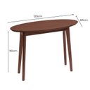 Ver imagem 3 de Aparador Oval 120cm x 90cm Ecograndis Vertice Marrom/Nozes