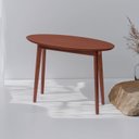Ver imagem 1 de Aparador Oval 120cm x 90cm Ecograndis Vertice Marrom/Nozes