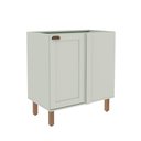 Ver imagem 1 de Balcão de Canto para Cozinha Modulada 82cm com 1 Porta Mdf Cor:mint