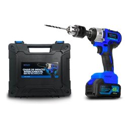 Parafusadeira de Impacto 48v Recarregavel 2 Baterias 2000mah - 1