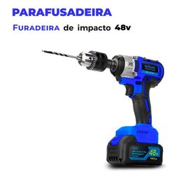 Parafusadeira de Impacto 48v Recarregavel 2 Baterias 2000mah - 5