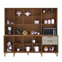 Ver imagem 2 de Armário de Cozinha Compacta Fidelitá Provença 219cm 9 Portas 2 Gavetas