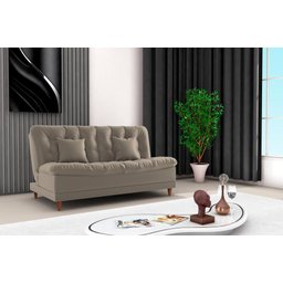Sofá Cama Duda Veludo Capuccino Matrix Sala Premium Original 3 Lugares - 2