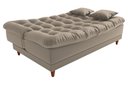 Ver imagem 4 de Sofá Cama Duda Veludo Capuccino Matrix Sala Premium Original 3 Lugares