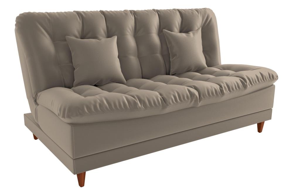 Sofá Cama Duda Veludo Capuccino Matrix Sala Premium Original 3 Lugares