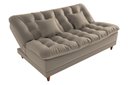 Ver imagem 3 de Sofá Cama Duda Veludo Capuccino Matrix Sala Premium Original 3 Lugares