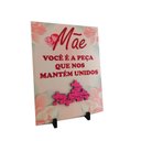 Ver imagem 4 de Azulejo Porta Retrato Flores Rosa Presente Dia Das Mães Coleção Tea & Amor Azumae003
