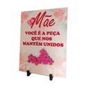 Ver imagem 2 de Azulejo Porta Retrato Flores Rosa Presente Dia Das Mães Coleção Tea & Amor Azumae003