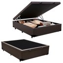 Ver imagem 2 de Cama Box Baú Casal Sintético + Colchão de Espuma D33 - Sereneprime - 138cm Marrom