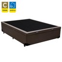 Ver imagem 7 de Cama Box Baú Casal Sintético + Colchão de Espuma D33 - Sereneprime - 138cm Marrom