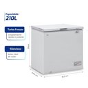 Ver imagem 3 de Freezer e Conservador Horizontal Hq 210 Litros Branco Hq-210CFHL