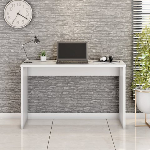 Escrivaninha Mesa Escritório Gávea Office 127cm Branco