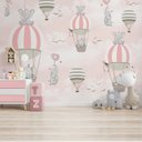 Ver imagem 3 de Papel de parede balãozinho rosa para quarto de bebê menina PP30B