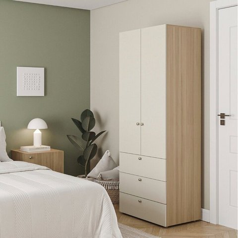 Módulo 70x180 2 Portas 3 Gavetas Frame CabeCasa MadeiraOriginals