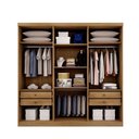 Ver imagem 2 de Guarda Roupa Casal 6 Portas 4 Gavetas New Vértice-cumaru Móveis Novo Horizonte