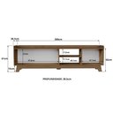 Ver imagem 3 de Rack para Tv até 75'' com 3 Portas 200cm John - Branco