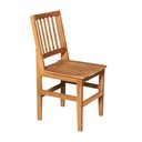 Ver imagem 4 de Conjunto Jantar Mesa Madeira Maciça Rústica Franscisca 140x80 com 4 Cadeiras Ripada Confort Castanho