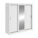 Ver imagem 1 de Guarda Roupa Casal 3 Pts com Espelho Atlas Branco