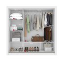 Ver imagem 3 de Guarda Roupa Casal 3 Pts com Espelho Atlas Branco