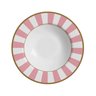 Conjunto com 6 Pratos Fundo Stripe Rosa Ø25cm Alleanza Cerâmica - 1