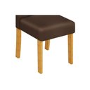 Ver imagem 3 de Conjunto: Mesa de Cozinha Dulce C/ Tampo Madeirado C/ Vidro Reto 120x90cm e 4 Cadeiras Zoe Cedro/off