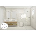 Ver imagem 2 de Kit de Acessórios para Banheiro com 4 Peças em Aço Inox Polido Linha Larissa com Toalheiro Duplo Sta