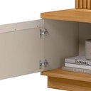 Ver imagem 5 de Módulo Lateral Complementar Painel Ripado com Led 1 Porta 3 Prateleiras Paulina Tauari-off White