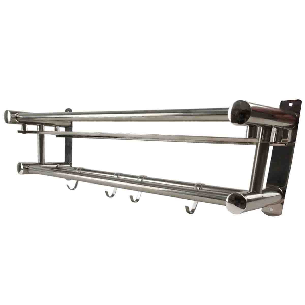 Organizador Banheiro Cozinha Porta Condimento Tempero Suporte Inox Toalha Utensilios Gancho Pendurar - 6