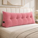 Ver imagem 1 de Almofada Encosto Triangular Cama Leitura Cabeceira Suede