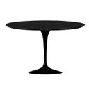 Ver imagem 1 de Mesa de Jantar Saarinen Redonda Tampo de Pedra, Mármore e Granito 1,50m Tatu Bola Móveis Nero Marqui