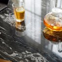Ver mais imagens de Mesa de Jantar Saarinen Redonda Tampo de Pedra, Mármore e Granito 1,50m Tatu Bola Móveis Nero Marqui