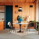Ver imagem 7 de Mesa de Jantar Saarinen Redonda Tampo de Pedra, Mármore e Granito 1,50m Tatu Bola Móveis Nero Marqui