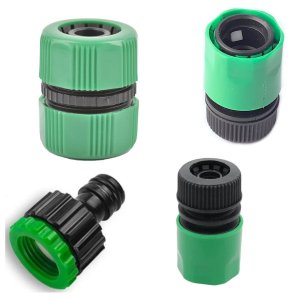 Conjunto para Mangueira com 4 Peças com Bloqueador de Fluxo D'água