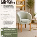 Ver imagem 5 de Poltrona Base Fixa Madeira Eucalipto Afrodite