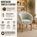 Ver imagem 6 de Poltrona Base Fixa Madeira Eucalipto Afrodite