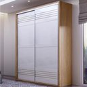 Ver imagem 2 de Roupeiro Menfis 2 Portas Cor Freijo Off White 223cm - 66695