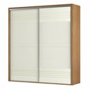 Ver imagem 1 de Roupeiro Menfis 2 Portas Cor Freijo Off White 223cm - 66695