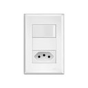 Ver imagem 1 de Interruptor Paralelo e Tomada 2p+t 10a Fame Evidence com Placa 4x2