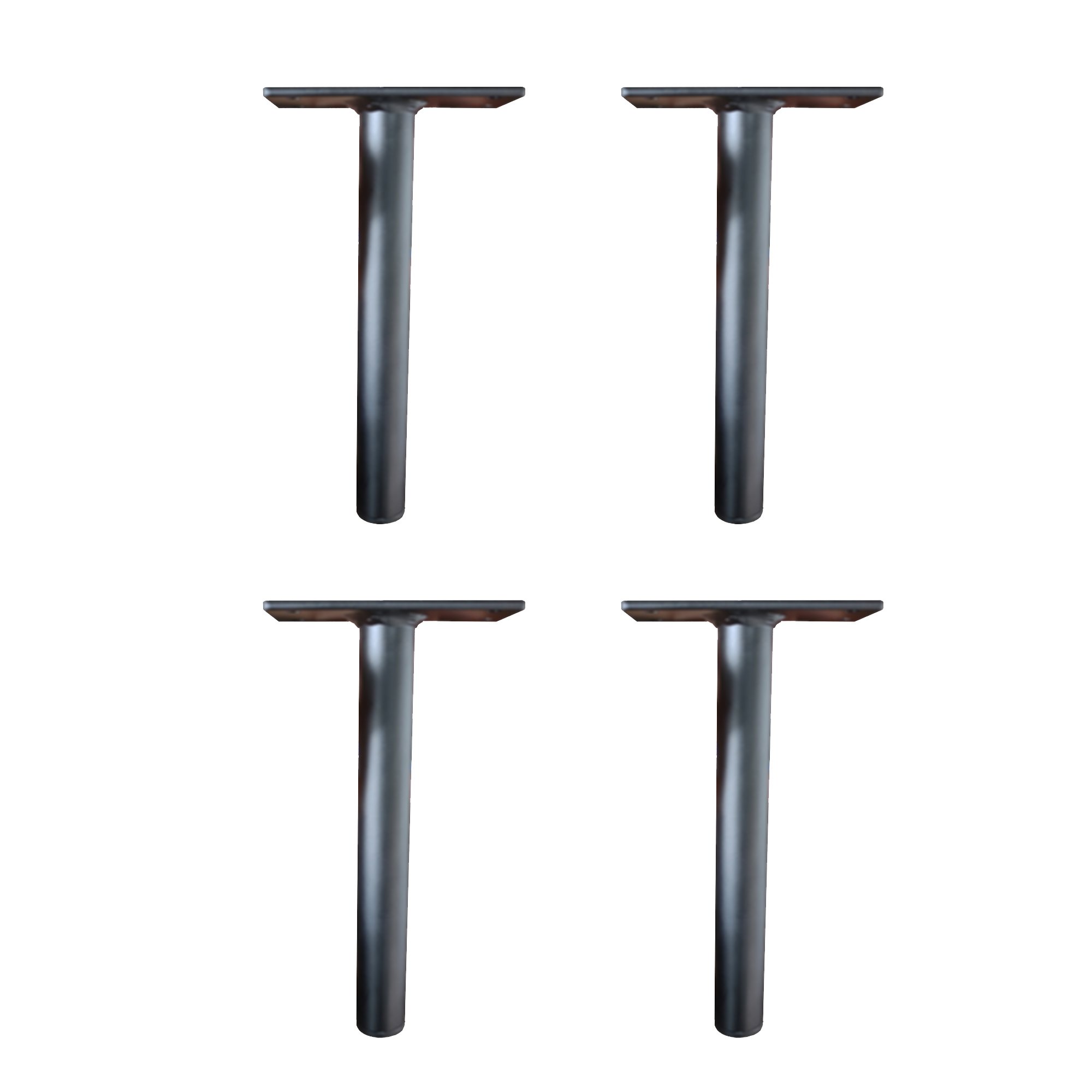 KIT 4 Pés de Metal 15 cm Preto Multiuso Para Armário Mesas de Cabeceiras e Camas