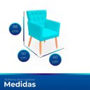 Ver imagem 7 de Kit Poltrona Capitonê Clássica Confortável para Sala e Quarto Ana Suede