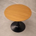 Ver imagem 6 de Mesa de Jantar Redonda Saarinen Basic Freijó 90cm Preta Design Moderno