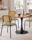Ver imagem 2 de Mesa de Jantar Redonda Saarinen Basic Freijó 90cm Preta Design Moderno