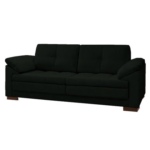 Sofá Decorativo Sala de Estar Marselha Fixo 2 Lugares 215cm Couro Verde - Mozzelar