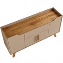 Ver mais imagens de Aparador Buffet para Sala de Jantar 4 Portas 1 Gaveta 136cm Future B02 Fendi Freijó - Lyam Decor