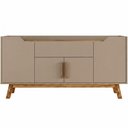 Ver imagem 2 de Aparador Buffet para Sala de Jantar 4 Portas 1 Gaveta 136cm Future B02 Fendi Freijó - Lyam Decor