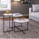 Ver imagem 1 de Conjunto 3 Mesas Redondas Estilo Industrial Volpi