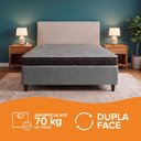Ver imagem 5 de Cama Box Viúva Cinza + Colchão Espuma D20 Dupla Face Zidi Querubin 128x188x49cm