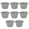 8 Ramekins Molho 30ml Cinza Stone 100% Melamina Gourmet Mix - 1